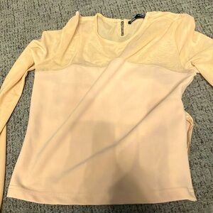 SOLD ZARA cream long sleeve top